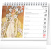 Desk calendar Alphonse Mucha 2025