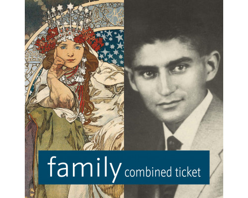 Mucha & Kafka Museum combined family ticket
